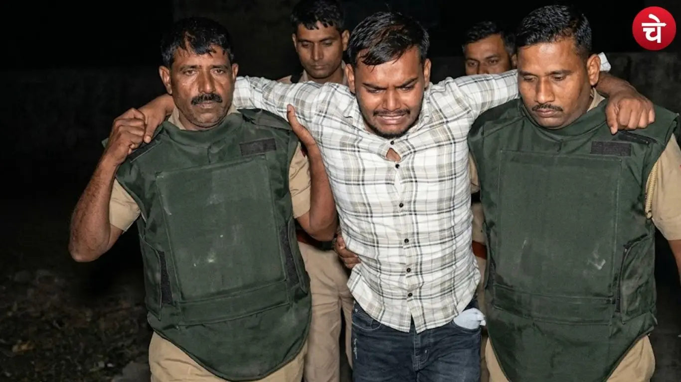 Accused Ankit Yadav, arrested following a police encounter in Jiyanpur, Azamgarh